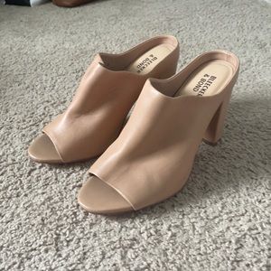 Nude Leather Heels